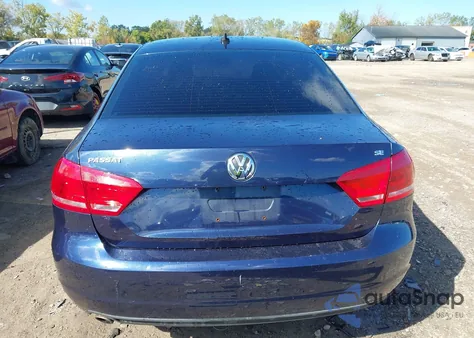 2012 Volkswagen Passat Se from USA, damaged, VIN 1VWBP7A39CC107084